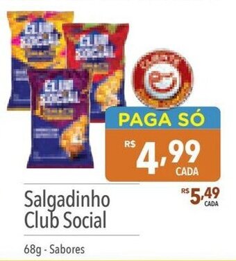 Supermercados Condor Salgadinho Club Social 68g-Sabores oferta