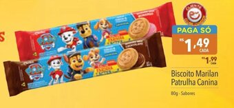 Supermercados Condor Biscoito Marilan Patrulha Canina 80g - Sabores oferta