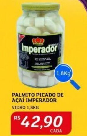Assaí Atacadista PALMITO PICADO DE AÇAÍ IMPERADOR VIDRO 1,8KG oferta