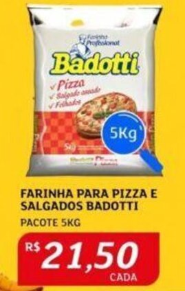 Assaí Atacadista FARINHA PARA PIZZA E SALGADOS BADOTTI PACOTE 5KG oferta