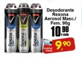 Higa's Supermercado Desodorante Roxeona Aerosol Masc./ Fem. 90g oferta
