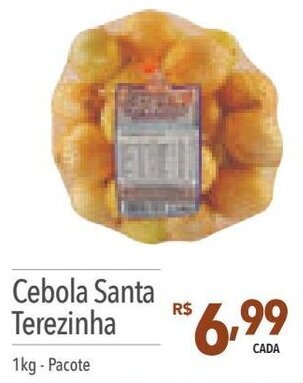 Supermercados Condor Cebola Santa Terezinha 1kg - Pacote oferta