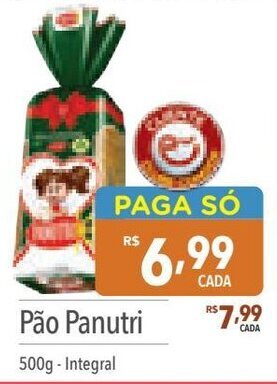 Supermercados Condor Pão Panutri 500g - Integral oferta