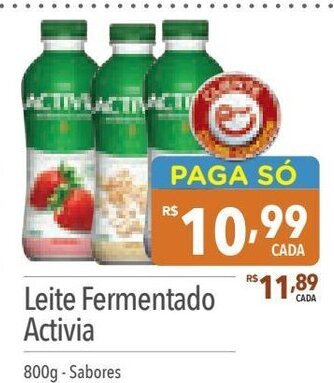 Supermercados Condor Leite Fermentado Activia 800g-Sabores oferta