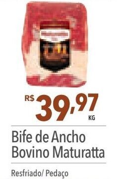 Supermercados Condor Bife de Ancho Bovino Maturatta Resfriado/Pedaço oferta