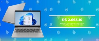 Submarino Notebook Lenovo Ideapad 31 Intel Core 17-1165g7 8gb 256gb W11 15,6" Fhd oferta