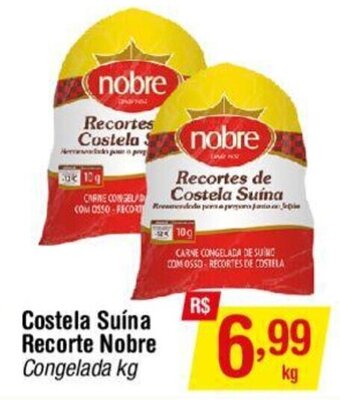 Fort Atacadista Costela Suína Recorte Nobre Congelada kg oferta