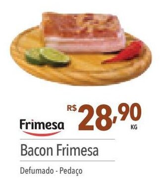 Supermercados Condor Bacon Frimesa Defumado - Pedaço oferta