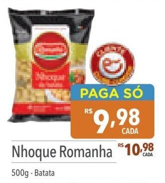 Supermercados Condor Nhoque Romanha 500g - Batata oferta
