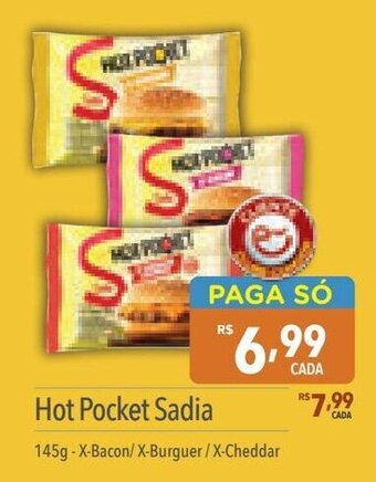 Supermercados Condor Hot Pocket Sadia 145g-X-Bacon/X-Burguer/X-Cheddar oferta