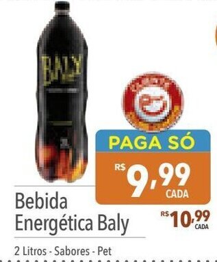 Bebida Energética Baly 2 Litros - Sabores - Pet