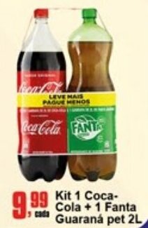 Higa's Supermercado Kit 1 Coca-Cola + 1 Fanta Guarana 2L oferta