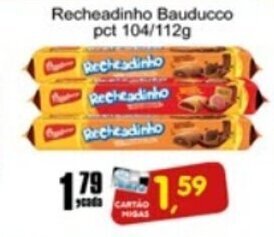 Higa's Supermercado Recheadinho Bauducco pct 104/112g oferta