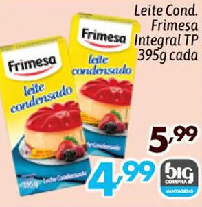 Leite Cond. Frimesa Integral TP 395g cada