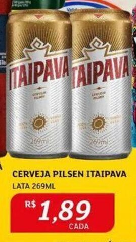 Assaí Atacadista CERVEJA PILSEN ITAIPAVA LATA 269ML oferta