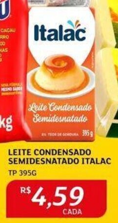 Assaí Atacadista LEITE CONDENSADO SEMIDESNATADO ITALAC TP 395G oferta