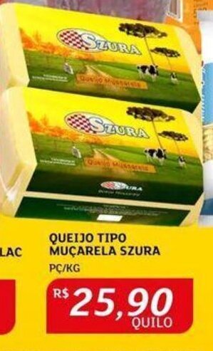 Assaí Atacadista QUEIJO TIPO MUÇARELA SZURA PC/KG oferta