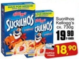 Higa's Supermercado Sucrilhos Kellogg's 730g oferta