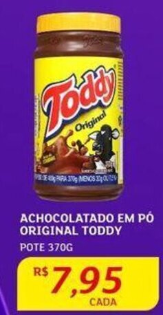 Assaí Atacadista ACHOCOLATADO EM PÓ ORIGINAL TODDY POTE 370G oferta