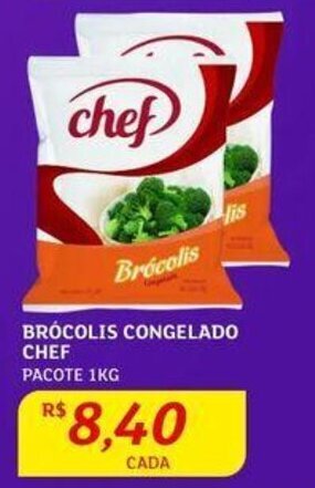 Assaí Atacadista BRÓCOLIS CONGELADO CHEF PACOTE 1KG oferta