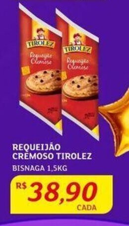 Assaí Atacadista REQUEIJÃO CREMOSO TIROLEZ BISNAGA 1,5KG oferta