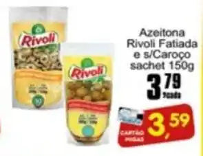 Higa's Supermercado Azeitona Rivoli Fatiada e s/Caroco sachet 150g oferta