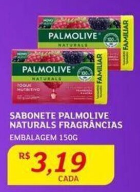 Assaí Atacadista SABONETE PALMOLIVE NATURALS FRAGRÂNCIAS EMBALAGEM 150G oferta
