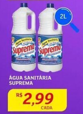 Assaí Atacadista ÁGUA SANITÁRIA SUPREMA 2L oferta