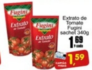 Higa's Supermercado Extrato de Tomate Fugini sachet 340g oferta