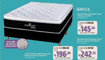 Deltasul SERFLEX Colchão Mola Imperador Casal + Base p/ Colchão Cód: 43424/26283 oferta
