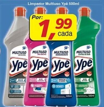 Supermercados Guanabara Limpador Multiuso Ypê 500ml oferta