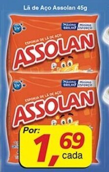 Supermercados Guanabara Lã de Aço Assolan 45g oferta