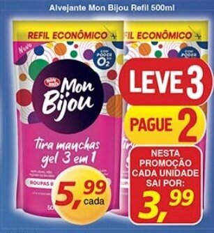 Supermercados Guanabara Alvejante Mon Bijou Refil 500ml oferta