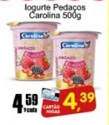 Iogurte Pedacos Carolina 500g