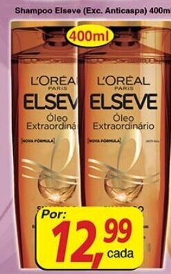 Supermercados Guanabara Shampoo Elseve (Exc. Anticaspa) 400ml oferta