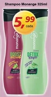 Supermercados Guanabara Shampoo Monange 325ml oferta
