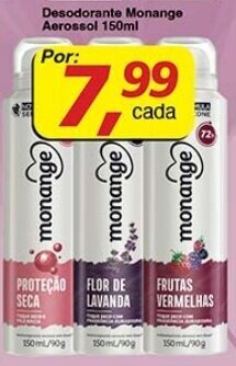 Supermercados Guanabara Desodorante Monange Aerossol 150ml oferta