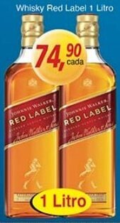 Supermercados Guanabara Whisky Red Label 1 Litro oferta