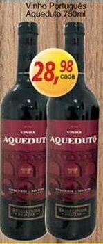 Supermercados Guanabara Vinho Português Aqueduto 750ml oferta