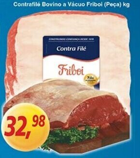 Supermercados Guanabara Contrafilé Bovino a Vácuo Friboi (Peça) kg oferta