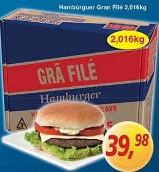 Supermercados Guanabara Hambúrguer Gran Filé 2,016kg oferta