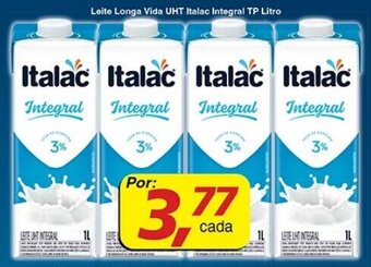 Leite Longa Vida UHT Italac Integral TP Litro