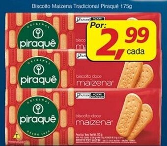 Supermercados Guanabara Biscoito Maizena Tradicional Piraqué 175g oferta