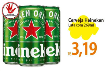Cerveja Heineken Lata com 269ml