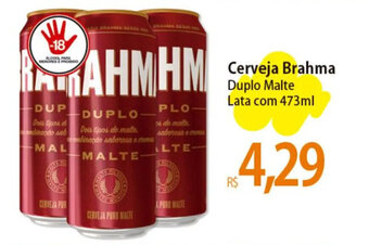 Atacadão Cerveja Brahma Duplo Malte Lata com 473ml oferta