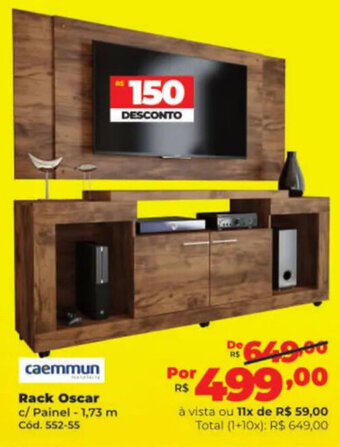 caemmun Rack Oscar c/ Painel-1,73 m