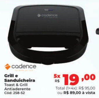Lojas Becker cadence Grill e Sanduicheira oferta