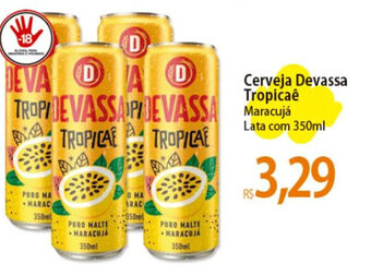 Atacadão Cerveja Devassa Tropicaê Maracujá Lata com 350ml oferta