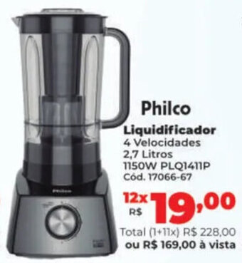 Lojas Becker Philco Liquidificador oferta