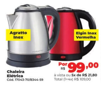 Lojas Becker Chaleira Elétrica oferta